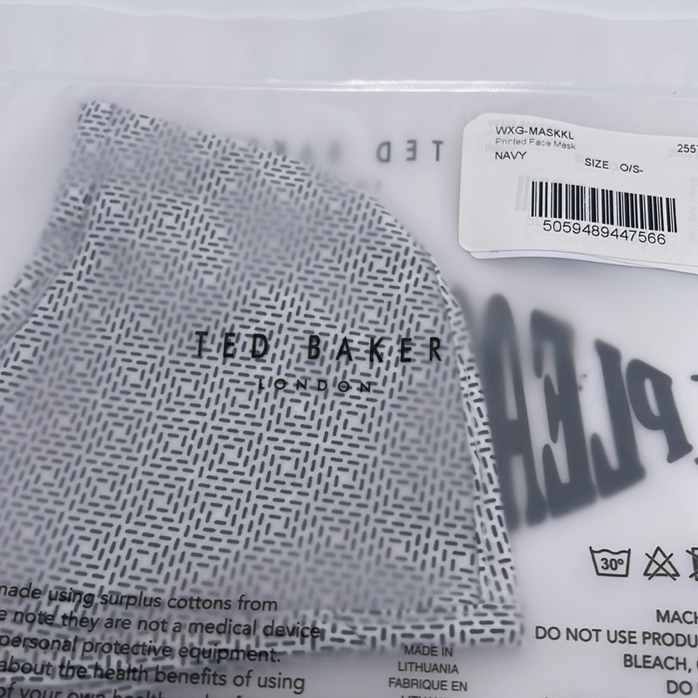TED BAKER LONDON Reversible Reusable FACE MASK 
NWT 
OS - Picture 3 of 15